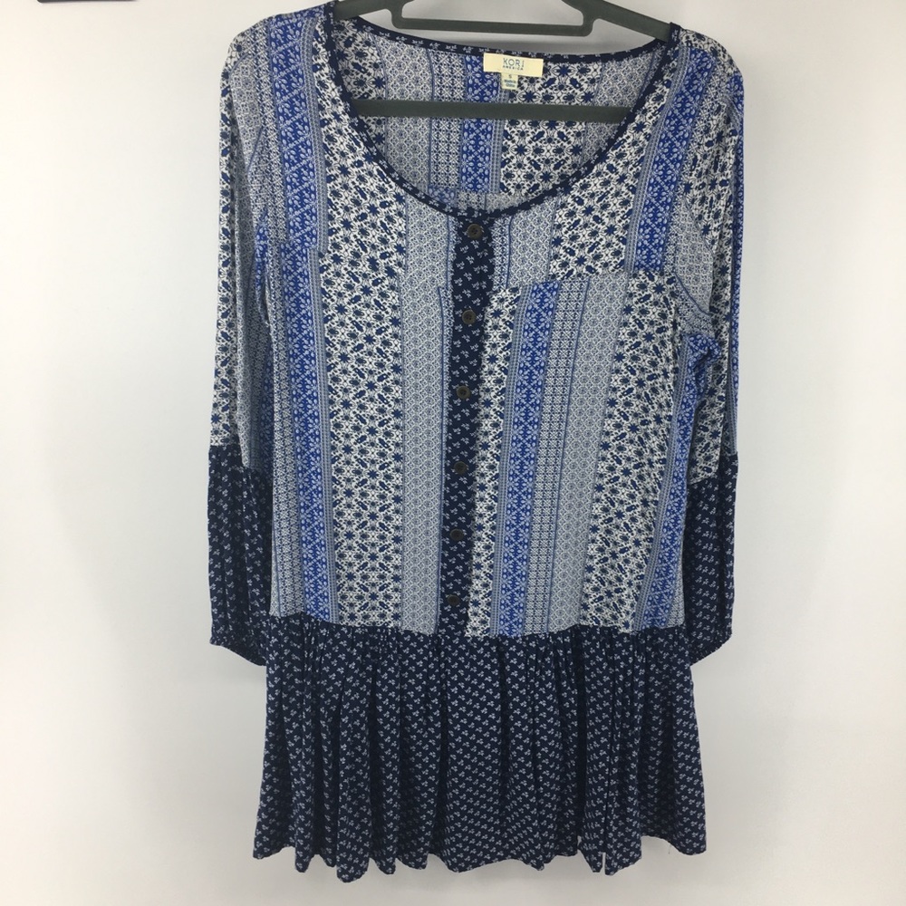 Kori America Floral Dress/Top Like New